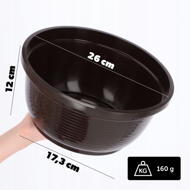 Doniczka KADAX Na cmentarz Plastikowa Nagrobkowa misa cmentarna 26cm 1szt.