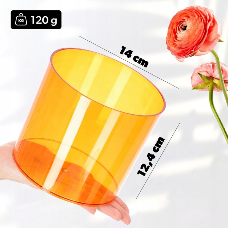 Doniczka KADAX Na Kwiaty Osłonka Donica Okrągła 14cm 1 szt.