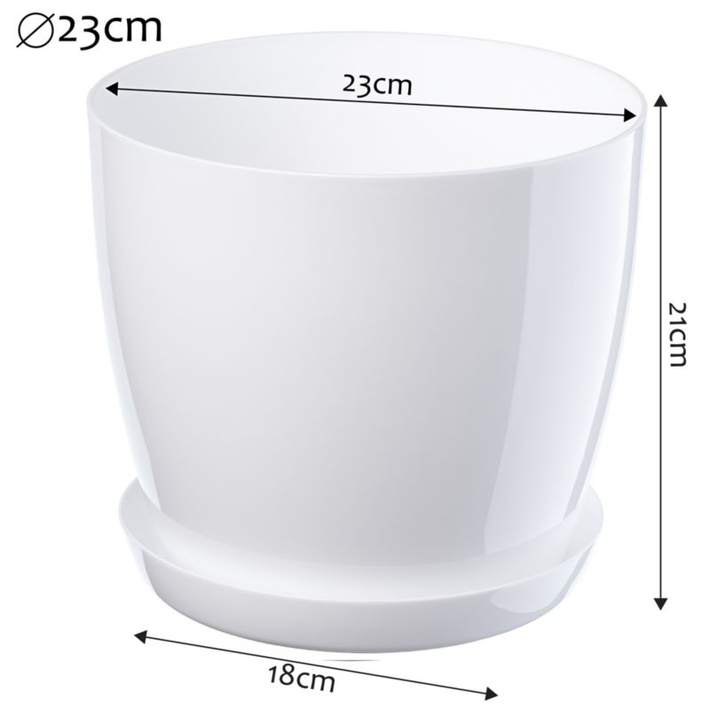 Doniczka KADAX Na Kwiaty Osłonka Donica Podstawka 23cm 1szt.