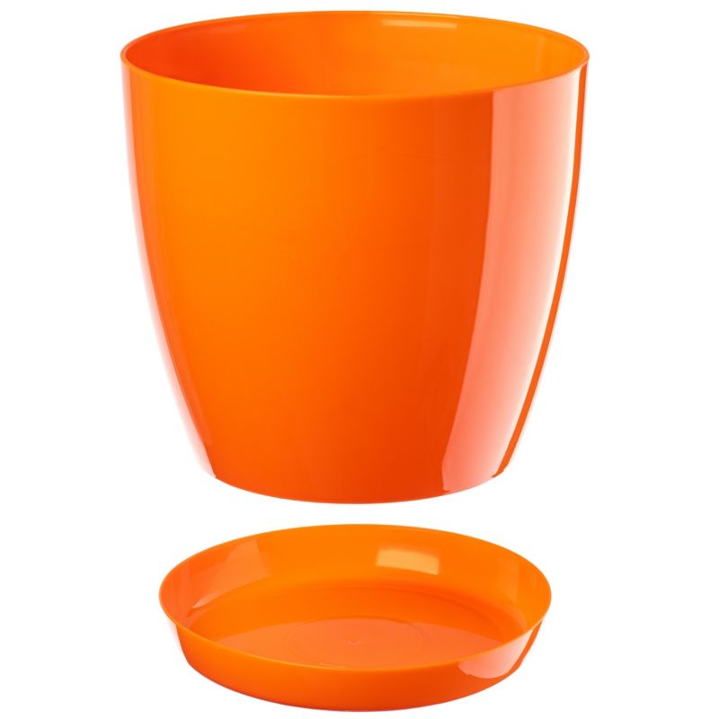 Doniczka KADAX Na Kwiaty Podstawka Pomarańczowa 23cm 1szt.