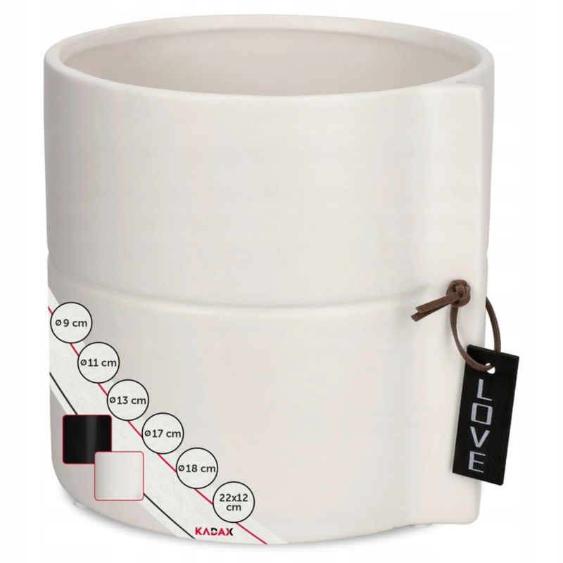 Doniczka KADAX Osłonka Donica Ceramiczna  17cm 1szt.