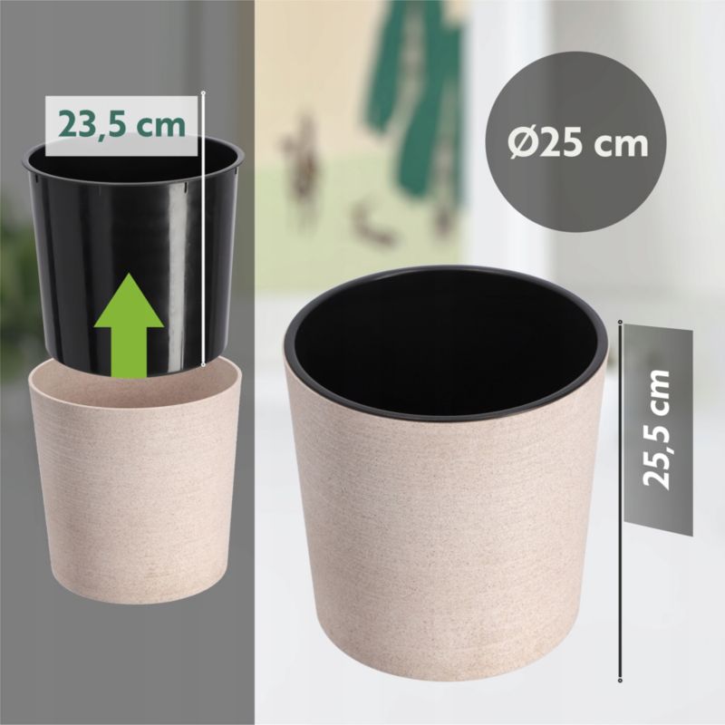 Doniczka KADAX Osłonka Donica misa Na Kwiaty  25cm 1 szt.