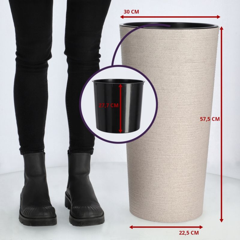 Doniczka KADAX Osłonka Donica Na Kwiaty  30cm Eko 1 szt.