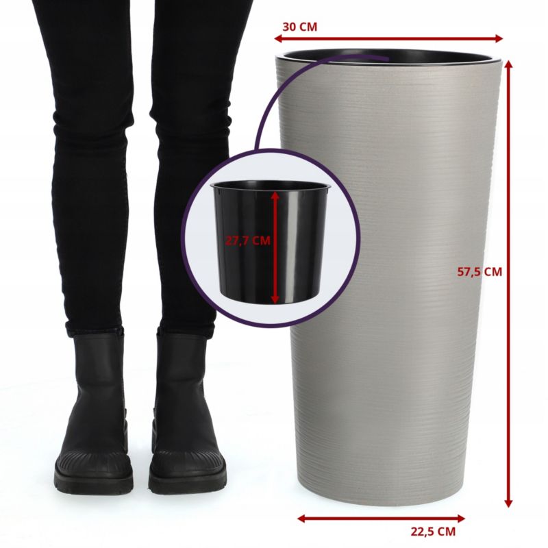 Doniczka KADAX Osłonka Donica Na Kwiaty  30cm Eko 1 szt.