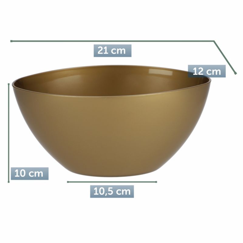 Doniczka KADAX Osłonka Donica Połysk  Złota 21cm Doniczka Donica Na Kwiaty 1 szt.