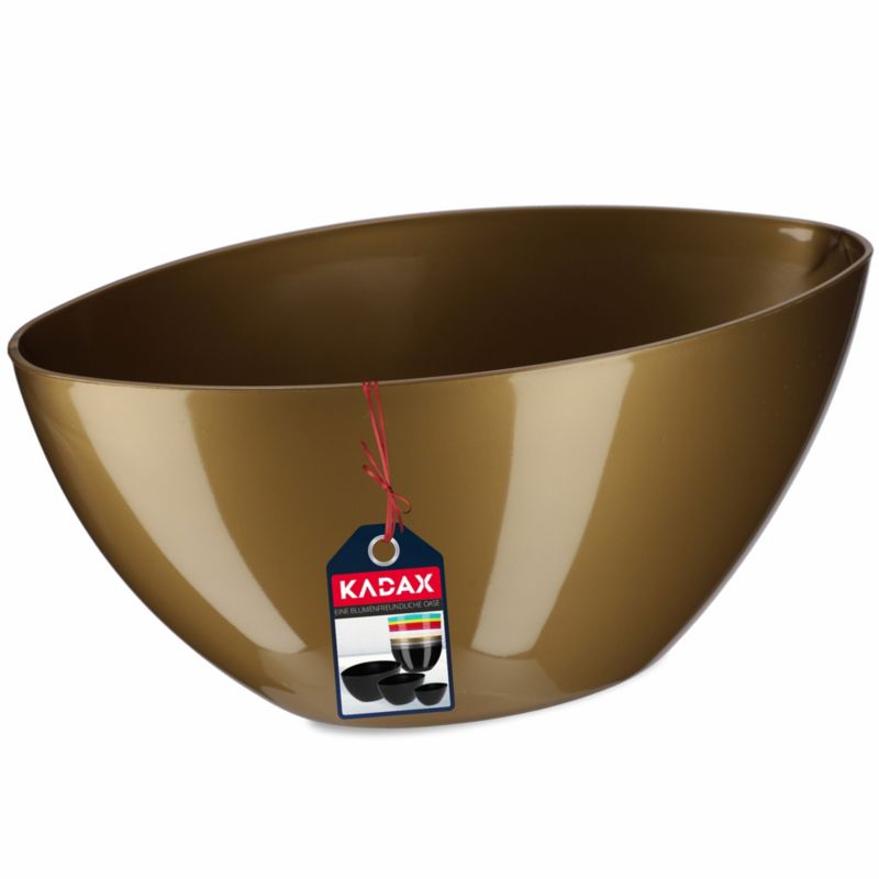 Doniczka KADAX Osłonka Donica Połysk  Złota 21cm Doniczka Donica Na Kwiaty 1 szt.