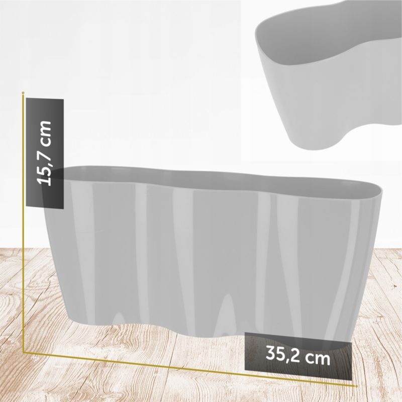 Doniczka KADAX Osłonka Donica Wkład Kwiaty  35cm 1 szt.