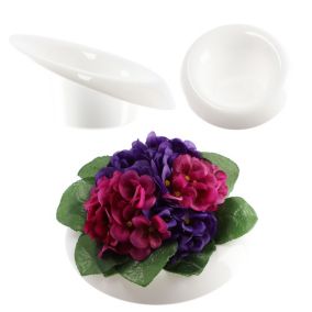 Doniczka KADAX Osłonka ikebana Kompozycja Biała 9 cm 1szt.