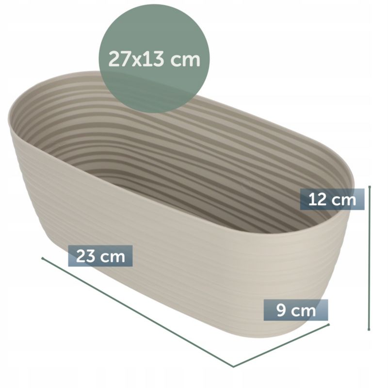Doniczka KADAX Osłonka Z Podstawką Donica  27cm 1 szt.