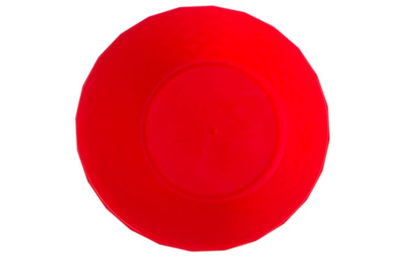 Doniczka KADAX Plastikowa Z Podstawką Donica Osłonka Kwiaty 16cm Czerwona 1 szt.