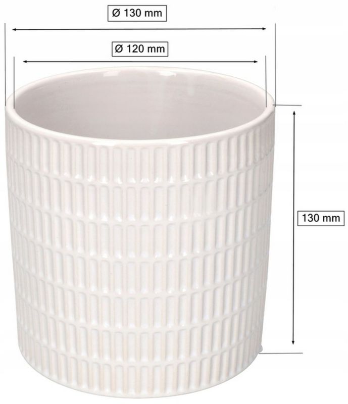 Doniczka KOTARBAU 12 cm ceramika szkliwiona 4 szt.