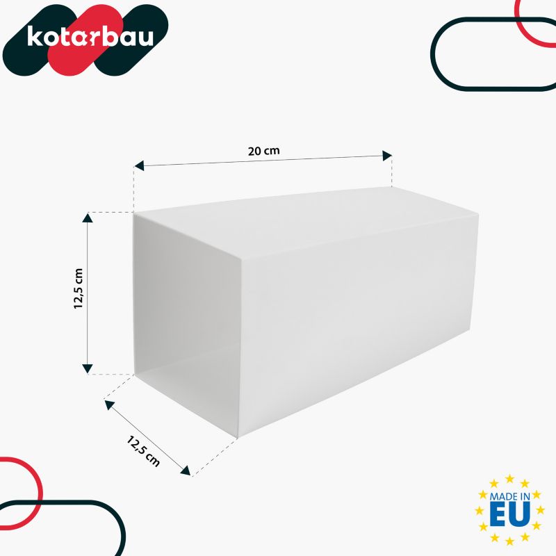 Doniczka KOTARBAU 125x125x200 mm bez wkładu biała 1 szt.