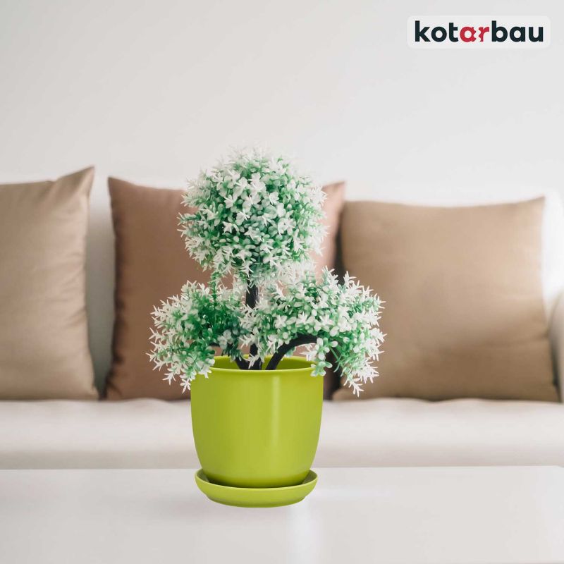 Doniczka KOTARBAU 15 cm ceramiczna podstawka 2 szt.