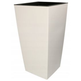 Doniczka KOTARBAU 240x240x450 mm urbi square biała z wkładem 1 szt.