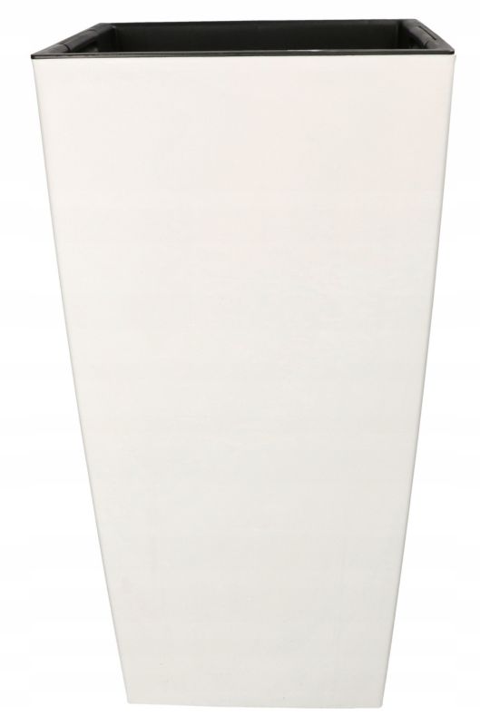 Doniczka KOTARBAU 240x240x450 mm urbi square biała z wkładem 1 szt.