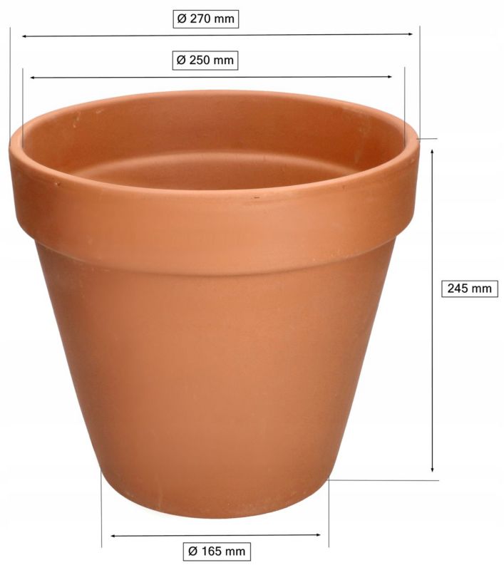 Doniczka KOTARBAU 27 cm ceramiczna terakota 1 szt.