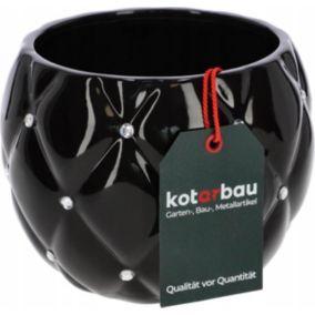 Doniczka KOTARBAU glamour ceramiczna czarna 1 szt.