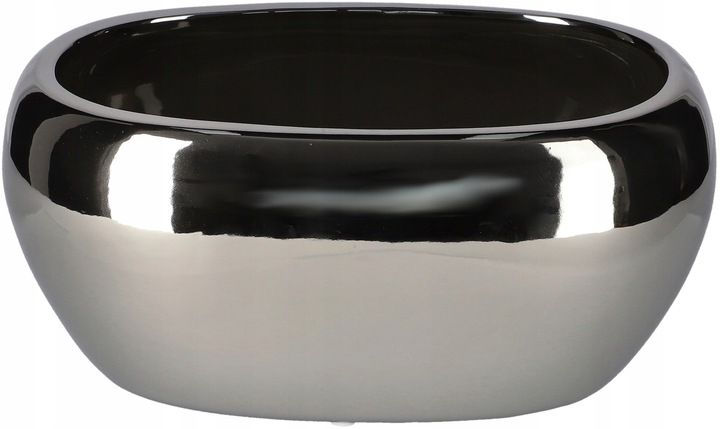Doniczka KOTARBAU podłużna ceramiczna 270 mm srebrny 1 szt.
