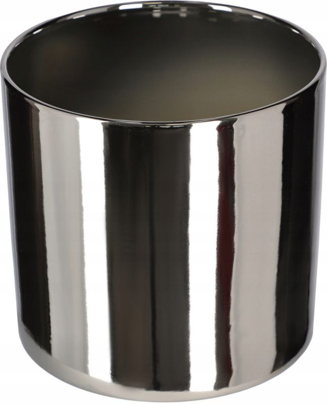 Doniczka KOTARBAU srebrna ceramiczna połysk 230 mm 1 szt.