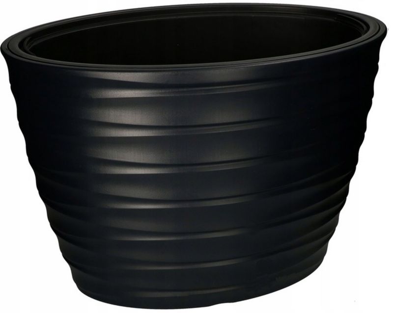 Doniczka KOTARBAU z wkładem 420 mm czarna mrozoodporna 1 szt.