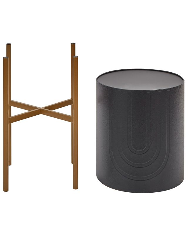 Doniczka na nóżkach Serotina Metal Czarny 1 szt.