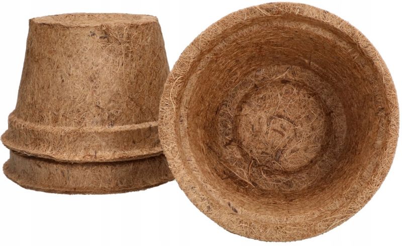 Doniczka naturalna KOTARBAU z włókna kokosowego 15,5 cm 3 szt.