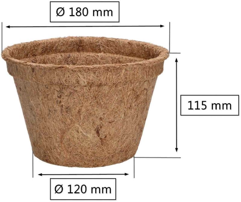 Doniczka naturalna KOTARBAU z włókna kokosowego 18 cm 2 szt.