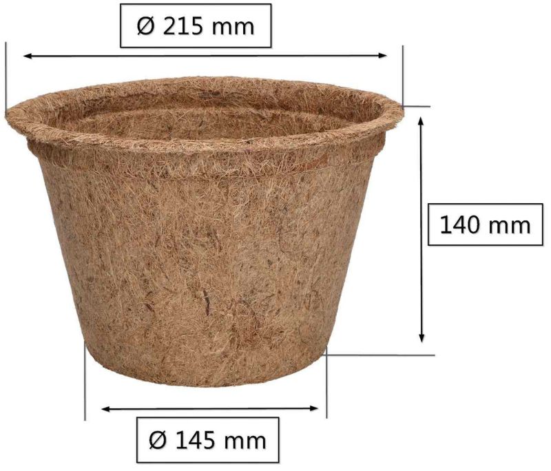 Doniczka naturalna KOTARBAU z włókna kokosowego 21,5 cm 1 szt.