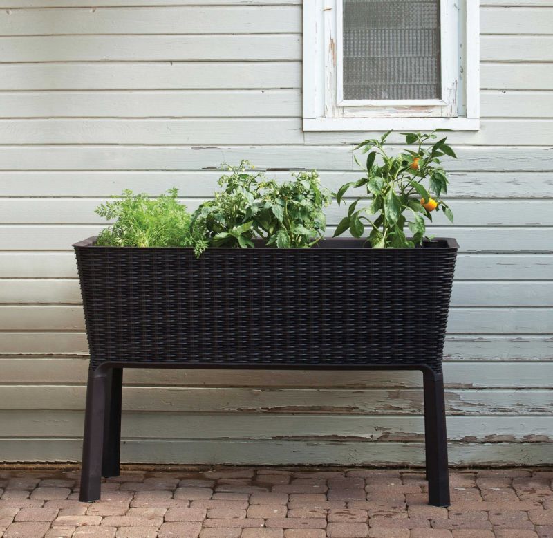 Doniczka ogrodowa Keter Easy Grow 114x49,3x75,7cm 120l Grafitowa 1 szt.