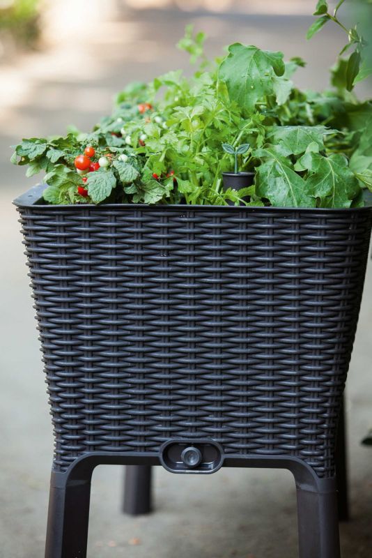 Doniczka ogrodowa Keter Easy Grow 114x49,3x75,7cm 120l Grafitowa 1 szt.