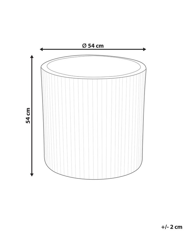 Doniczka okrągła 55 cm złamana biel Oreoi 1 szt.