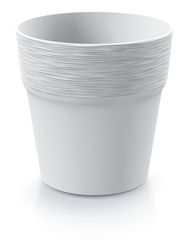 Doniczka Prosperplast Furu 12,2 cm biała