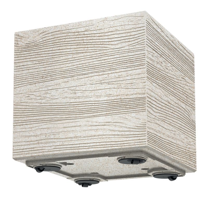 Doniczka Prosperplast Madera Square Eco Wood 40 cm biała