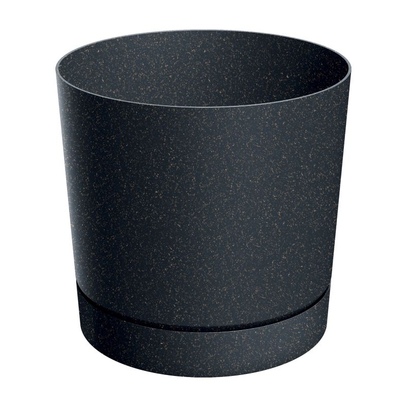 Doniczka Prosperplast Tubo P Eco Wood 15 cm antracyt
