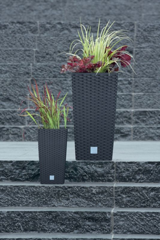 Doniczka Rato Square antracyt 26,5 cm