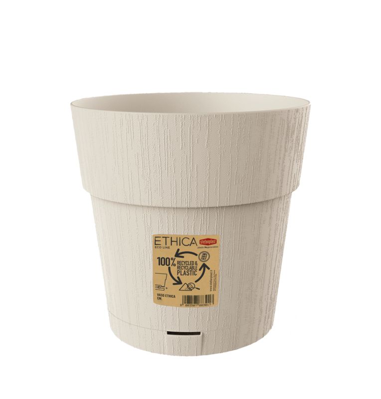 Doniczka Stefanplast Ethica 20 cm kreda