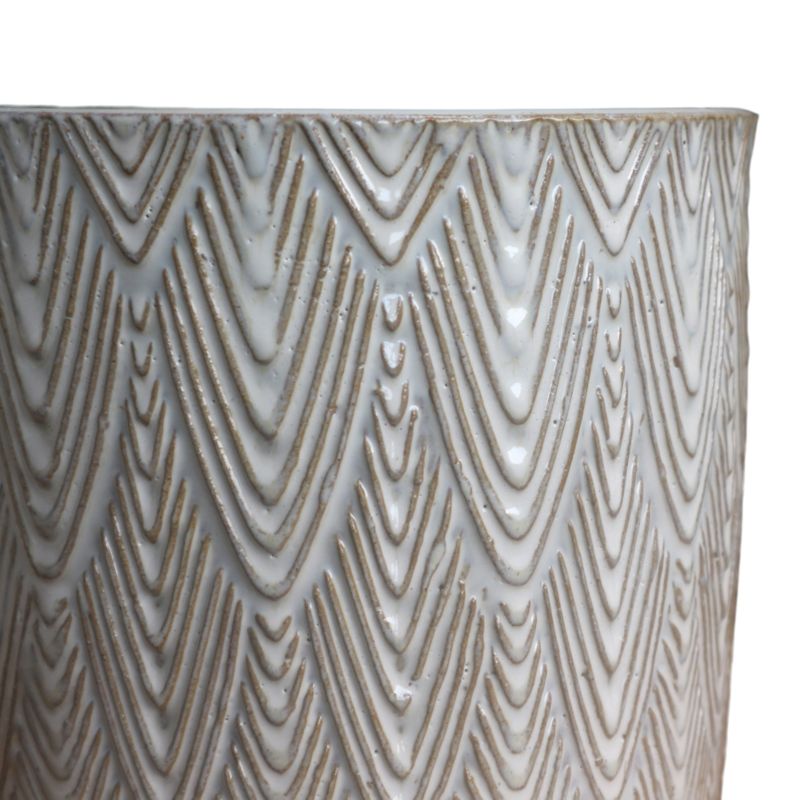 Doniczka Verve 17 cm zielona struktura