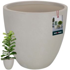 Doniczka włókno ceramiczne KOTARBAU beżowa 36x31 cm 1 szt.
