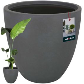 Doniczka włókno ceramiczne KOTARBAU szara 45x44 cm 1 szt.