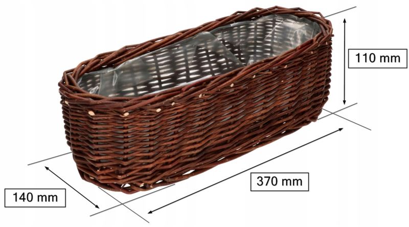 Doniczka wiklinowa KOTARBAU 40 cm 2 szt.
