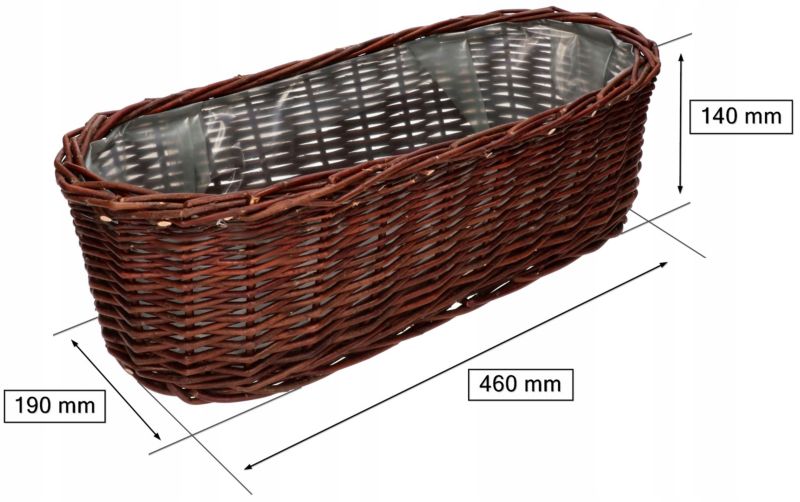 Doniczka wiklinowa KOTARBAU 50 cm 1 szt.