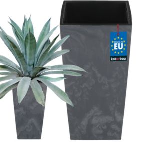 Doniczka z wkładem KOTARBAU 240x240x450 mm struktura betonu 1 szt.