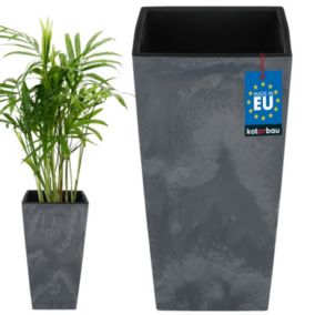Doniczka z wkładem KOTARBAU 265x265x500 mm struktura betonu 1 szt.