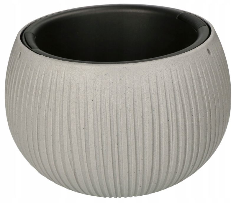 Doniczka z wkładem KOTARBAU KOTARBAU 240x160 mm imitacja betonu 1 szt.