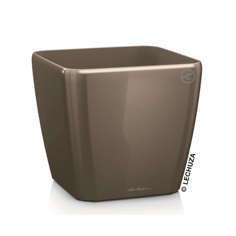 Doniczka Zadora Do Domu Na Taras QUADRO LS 28/28/26 taupe-szarobrązowy 1 szt