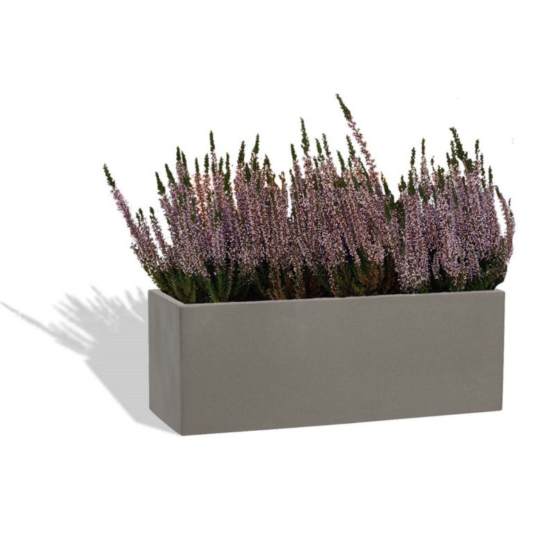 Doniczka Zadora Do Domu Ogrodu Z Włókna Szklanego  Szary Mat 1  szt