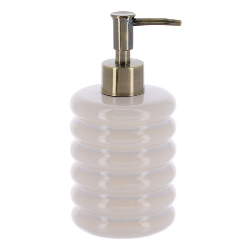 Dozownik łazienkowy Olive TENDANCE beżowy z kamionki 400 ml 1 szt.