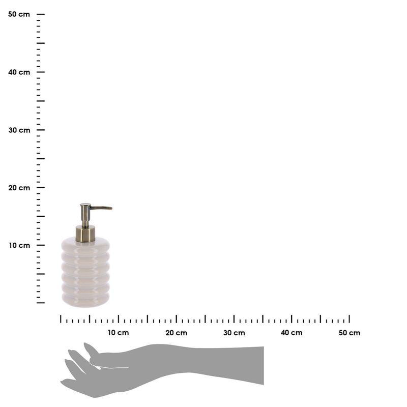 Dozownik łazienkowy Olive TENDANCE beżowy z kamionki 400 ml 1 szt.