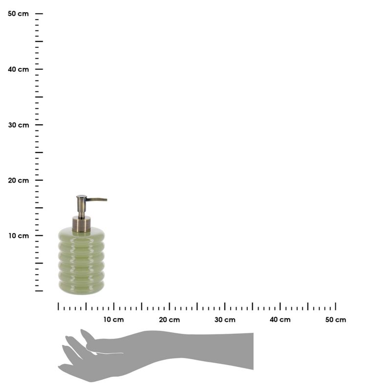 Dozownik łazienkowy Olive TENDANCE zielony z kamionki 400 ml 1 szt