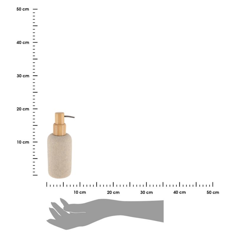 Dozownik łazienkowy Solena TENDANCE beżowy bambusowy 340 ml 1 szt.